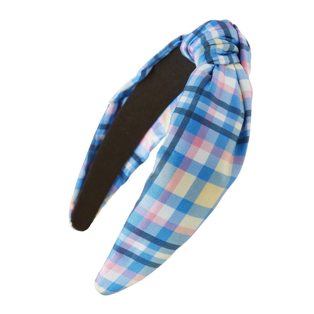 Kate Spade garden plaid knotted headband hair accessories